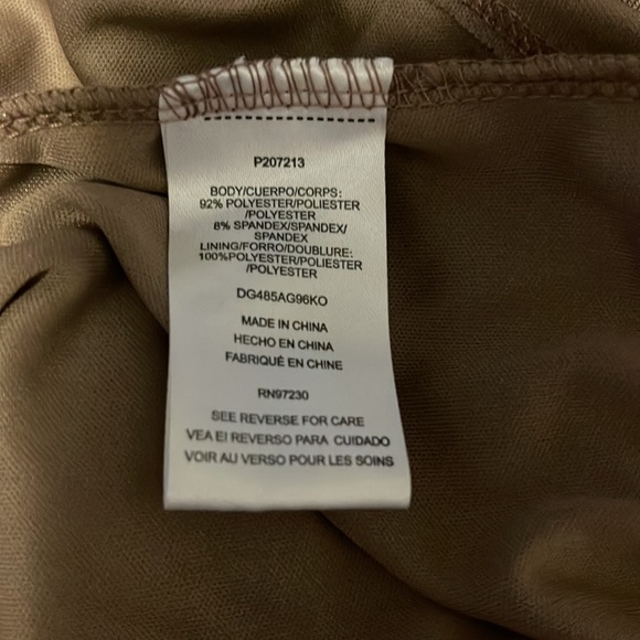 💥New Junior’s Almost Famous Evening Dress in Large w  in color Mink - Picture 10 of 10